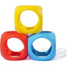 Moluk Baby Toys Moluk Babybold i silikone Basisfarver, 3 stk
