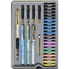 Staedtler Calligraphy Sets deluxe set 5 nibs 4 pens 20 cartridges