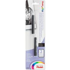 Pentel Pocket Brush Pen Refills, Pack of 2 black