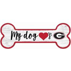 Fan Creations Georgia Bulldogs Team Dog Bone Sign Board