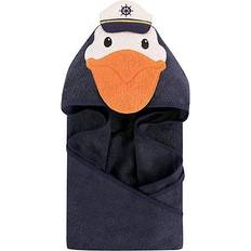 Hudson Animal Face Hooded Towel Captain Pelican