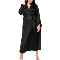 Flora Nikrooz Satin Stella Robe Plus Size - Black