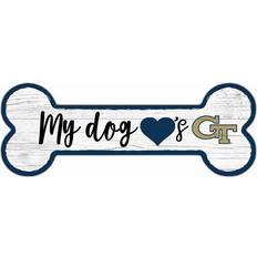 Fan Creations Georgia Tech Yellow Jackets Team Dog Bone Sign Board