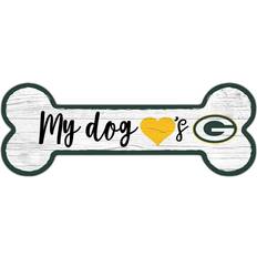 Fan Creations Green Bay Packers Team Dog Bone Sign Board