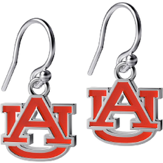 Dayna Designs Auburn University Dangle Earrings - Silver/Red