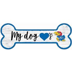 Fan Creations Kansas Jayhawks Team Dog Bone Sign Board