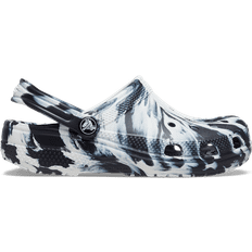 Junior crocs white Crocs Kid's Classic Marbled Clog - Black/White