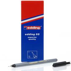 Edding 55 Fineliner Black PK10