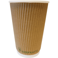 Alliance Edenware 16oz Kraft Ripple Coffee 500 Pack Cup