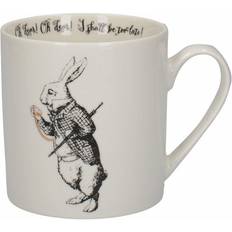 Black Cups Alice In Wonderland White Rabbit Cup