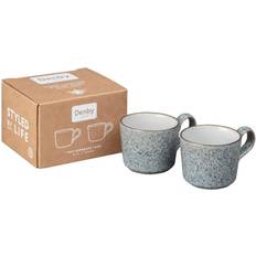 Stoneware Cups & Mugs Denby Studio Grey Brew Espresso Cup 10cl 2pcs