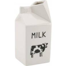 Novelty White Moo Milk Carton Design Ceramic Novelty Design Pitcher