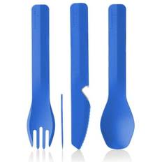 Blue Cutlery Sets Humangear Gobites Trio Travel Knife, & Set In Blue Blue 3 Cutlery Set