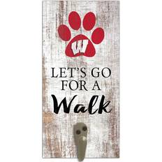 Fan Creations Wisconsin Badgers Leash Holder Sign Board