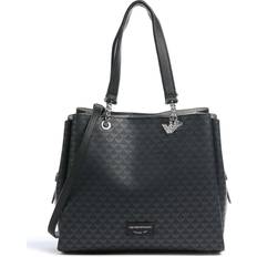 Emporio Armani All-over Eagle Shopper Bag With Eagle Charm - Pattern