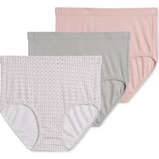 Jockey Elance Breathe Brief 3-pack - Silver Fox/Spotty Dot/Blushing Rose