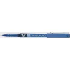 Blue Ballpoint Pens Pilot V5 Hi-Tecpoint Ultra Rollerball X Fine (Pack of 12) Blue