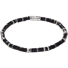 John Hardy Heishi Beaded Bracelet - Silver/Onyx