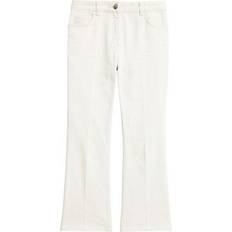 Theory Kick Flare Stretch Jeans - Ecru