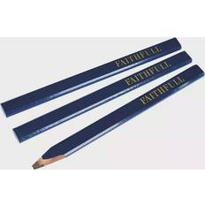 Faithfull Carpenter's Pencils Blue/Soft (Pack 3)