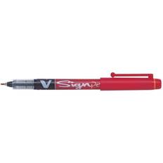 Red Fineliners Pilot Sign Liquid Ink Rollerball Pen Red