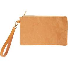 Creativ Company Faux Leather Clutch Bag, H: 18 cm, L: 21 cm, 350 g, light brown, 1 pc