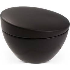 Nambe Orbit Stoneware Sugar Black Sugar bowl