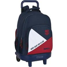 FC Barcelona School Rucksack with Wheels Blue Maroon (33 x 45 x 22 cm)