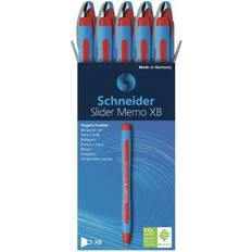 Red Ballpoint Pens Schneider Ballpoint Pen Slider Memo XB Red Pack 10