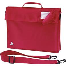 Quadra Junior Book Bag With Strap (One Size) (Bright Red)