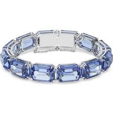 Blue - Women Bracelets Swarovski Millenia Octagon Cut Bracelet - Silver/Blue