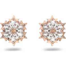 Swarovski Magic Stud Earrings - Rose Gold/Transparent