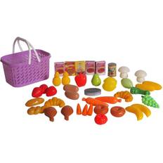 Dream Collection Pretend Play Food Basket 40 Pieces