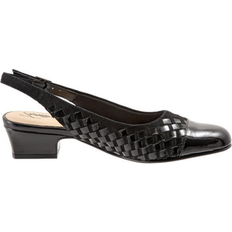 Trotters Dea Woven W - Black Patent