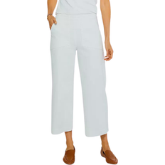 Nic And Zoe Denim Wide Leg Cropped Pants - Paper White