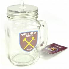 West Ham FC Official Football Mason Jar Drinks Mug