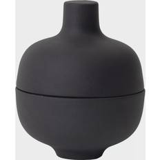 Design House Stockholm Sand with lid S Ø8.2 cm Black clay Bowl