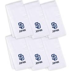 Chad & Jake Infant White San Diego Padres Personalized Burp Cloth