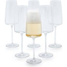 Schott Zwiesel Sensa 6-Piece Flute Set Clear Champagne Glass