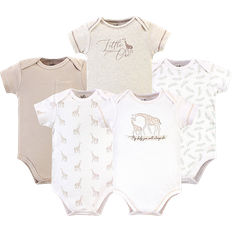 Touched By Nature Organic Cotton Short Sleeve Bodysuits 5-pack - Little Giraffe