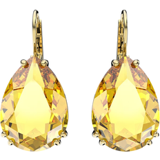 Swarovski Millenia Drop Pear Cut Earrings - Gold/Yellow