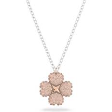 Swarovski Latisha Flower Pendant Necklace - Silver/Pink