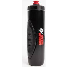 Gorilla Wear Grip Sports Bottle 750 ml, black/red Water Bottle