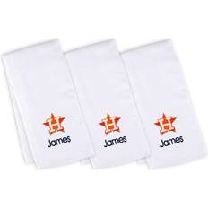 Chad & Jake Infant White Houston Astros Personalized Burp Cloth