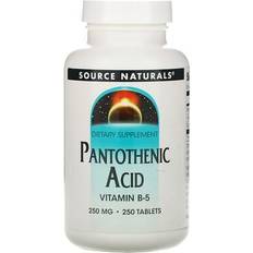 Source Naturals Pantothenic Acid Vitamin B-5 250 mg 250 Tablets