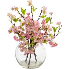 Nearly Natural Cherry Blossom in Large Artificial Plant