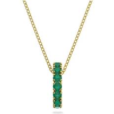 Swarovski Exalta Pendant Necklace - Gold/Green