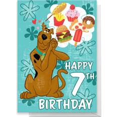 Scooby Doo 7th Birthday Greetings Card Standard Card
