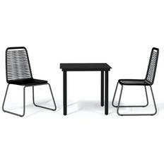 vidaXL 3099089 Patio Dining Set, 1 Table incl. 2 Chairs