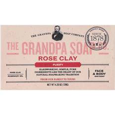 The Grandpa Soap Co. Rose Clay Bar Soap 120g